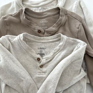 Long sleeve cotton shirts (3) | toddler